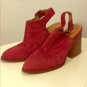 Suede mules